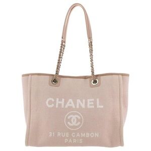 Chanel small Deauville tote pink